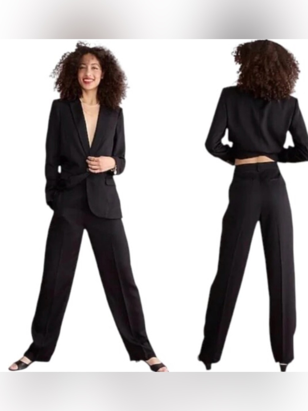 J.Crew Ingrid Pants in Gramercy Lightweight Twill Black Lyocell 00 size